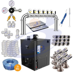 PROYECTO 6 SALIDAS  ENFRIADOR BAJOMESON 6 SALIDAS 1/2 ARCO 6 LED